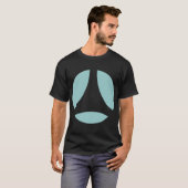 T-shirt Flèche de boule de courbe (Devant entier)