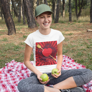 T-shirt Flèche du coeur rouge