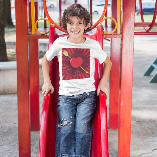 T-shirt Flèche du coeur rouge