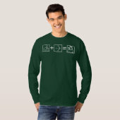 T-shirt Flèche | Équation de flèche verte (Devant entier)