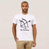 T-shirt fléché et fléchette (Devant entier)