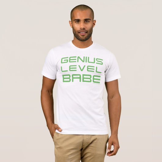 T-shirt Flèche | Genius Level Babe (Devant entier)