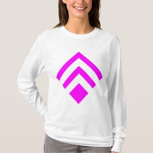 T-shirt Flèche géométrique 02 - Magenta