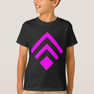 T-shirt Flèche géométrique 02 - Magenta