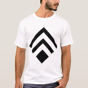 T-shirt Flèche géométrique 02 - Noir