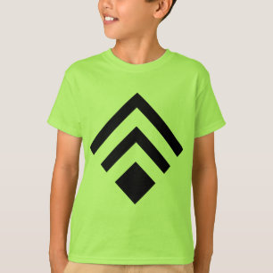 T-shirt Flèche géométrique 02 - Noir