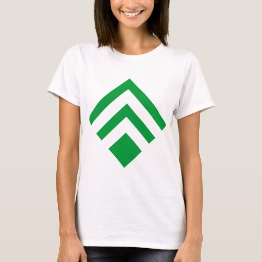 T-shirt Flèche géométrique 02 - Vert herbe (Devant)