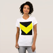 T-shirt Flèche jaune néon (Devant entier)