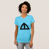 T-shirt Flèche triangulaire divisée (Devant entier)