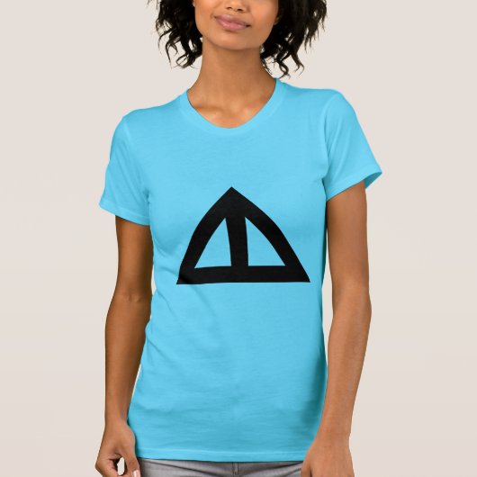 T-shirt Flèche triangulaire divisée (Devant)