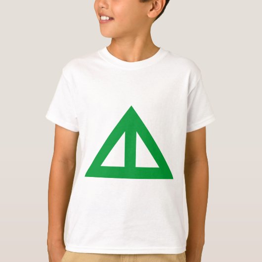 T-shirt Flèche triangulaire divisée (Devant)