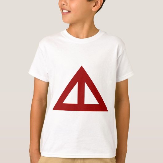 T-shirt Flèche triangulaire divisée (Devant)
