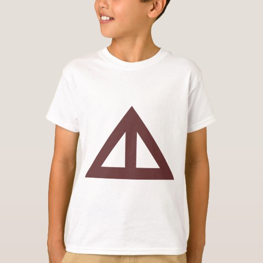 T-shirt Flèche triangulaire divisée (Devant)