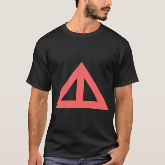 T-shirt Flèche triangulaire divisée (Devant)