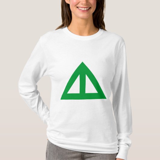 T-shirt Flèche triangulaire divisée (Devant)