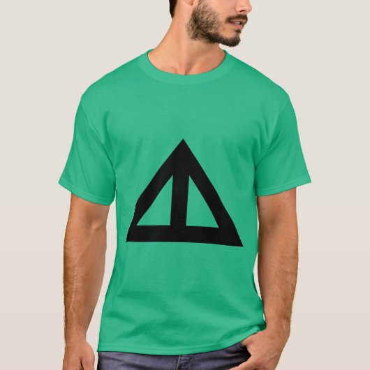 T-shirt Flèche triangulaire divisée (Devant)