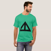 T-shirt Flèche triangulaire divisée (Devant entier)