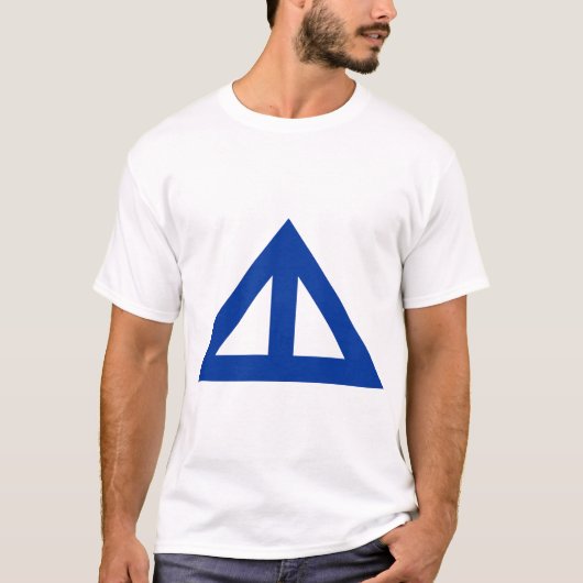 T-shirt Flèche triangulaire divisée (Devant)