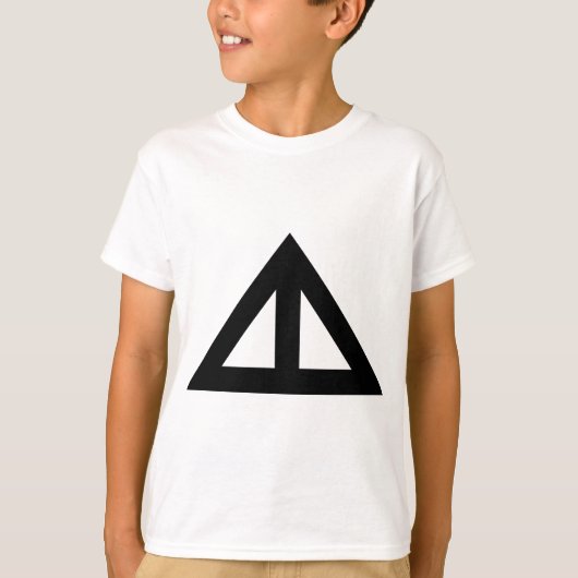 T-shirt Flèche triangulaire divisée (Devant)