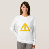 T-shirt Flèche triangulaire divisée (Devant entier)