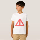T-shirt Flèche triangulaire divisée (Devant entier)