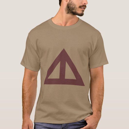 T-shirt Flèche triangulaire divisée (Devant)