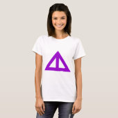 T-shirt Flèche triangulaire divisée (Devant entier)