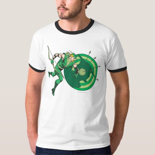 T-shirt Flèche verte avec cible 2 (Devant)