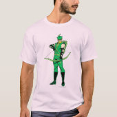 T-shirt Flèche verte debout avec flèche (Devant)
