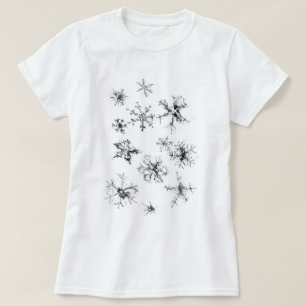 T-shirt Flèches de neige en chute délicate