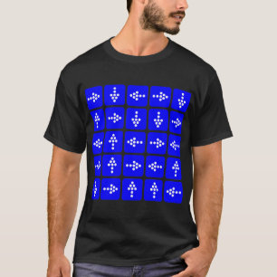 T-shirt Flèches de style de LED - bleu
