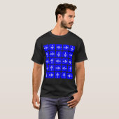 T-shirt Flèches de style de LED - bleu (Devant entier)