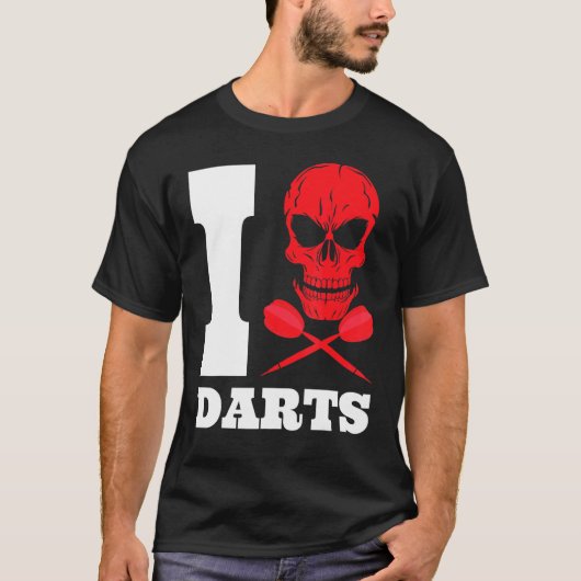 T-shirt Fléchette Fléchettes Crâne 180 (Devant)