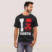 T-shirt Fléchette Fléchettes Crâne 180 (Devant entier)