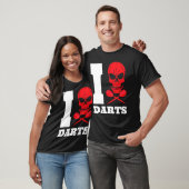T-shirt Fléchette Fléchettes Crâne 180 (Unisexe)