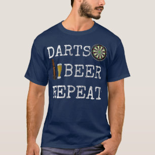 T-shirt fléchettes Bière Répétition Cricket Dart 501 Bière