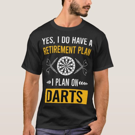 T-shirt Fléchettes de retraite (Devant)