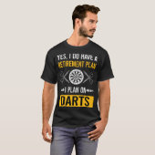 T-shirt Fléchettes de retraite (Devant entier)