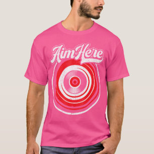T-shirt Fléchettes de visée ici Joueur de fléchettes Sport