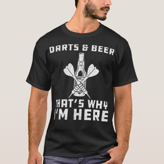 T-shirt fléchettes et bière (Devant)