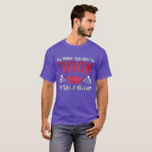 T-shirt Fléchettes Ill Vous Montrer Commentohrow Fléchette (Devant entier)