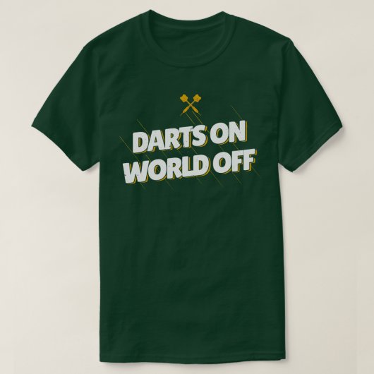 T-shirt Fléchettes sur le monde éteint  (Design devant)