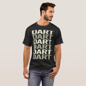 T-shirt Fléchettes Texte Blanc (Devant entier)