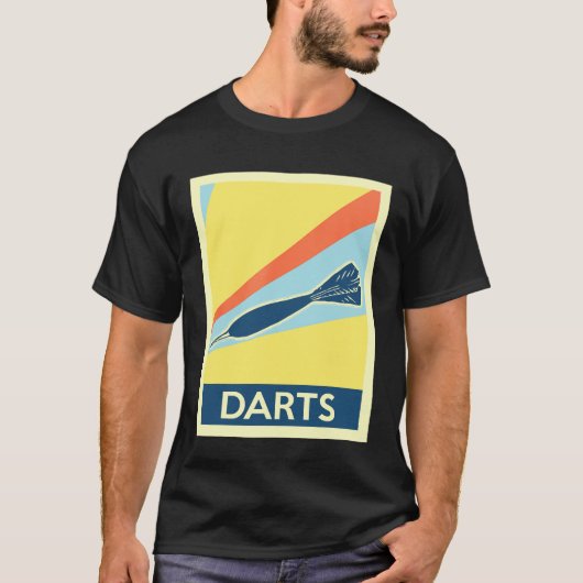 T-shirt fléchettes vintages (Devant)