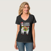 T-shirt Fleece Feliz Navidad Sloth (Devant entier)