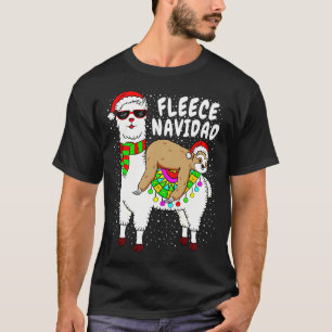 T-shirt Fleece Feliz Navidad Sloth