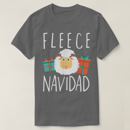 T-shirt Fleece Navidad Feliz Navidad Joyeux Noël (Design devant)