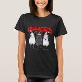 T-shirt Fleece Navidad Feliz Sheep Christmas Festig Desig (Devant)