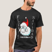 T-shirt Fleece Navidad Funny Sheep Noël (Devant)