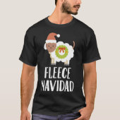 T-shirt Fleece Navidad Funny Sheep Noël Noël Noël Noël Noë (Devant)